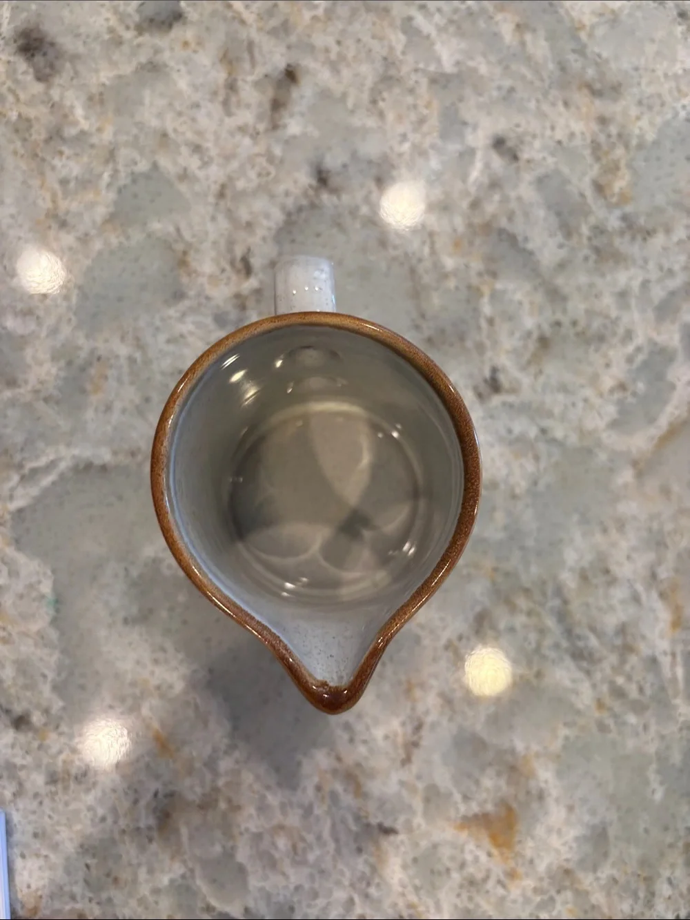 Vintage Stoneware Nikko Stone Creamer in Speckeled off white. No chips/cracks